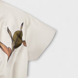 Vestido cruzado de satén