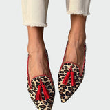 Eva Sofisticado Mocasines Animal Puntiagudo Borlas