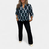 Petra - Blusa con estampado gráfico