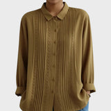 Amalie | Camisa blanca con encaje y pliegues