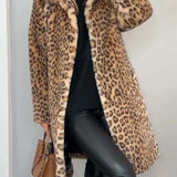Leia - Abrigo Largo de Leopardo