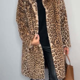 Leia - Abrigo Largo de Leopardo