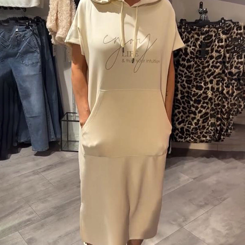 Sásquia - Vestido casual con capucha