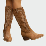 Anna - Botas vaqueras bordadas con estilo