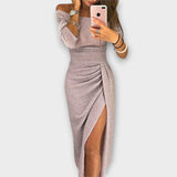 Lena - Elegante vestido con hombros descubiertos