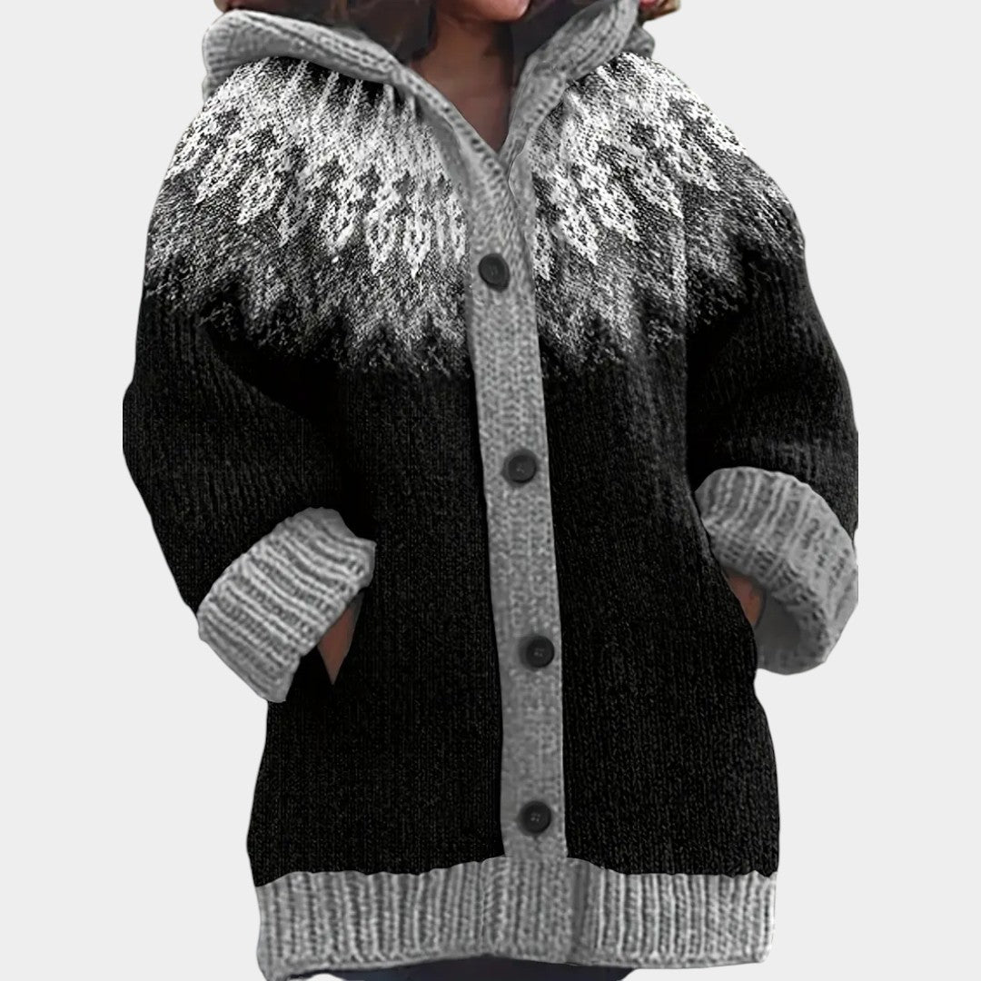 Klára - Cárdigan casual con capucha
