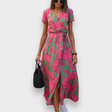 Amelie – Vestido Midi Floral Ajustable y Confortable