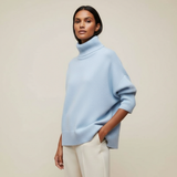 Klára | Elegante jersey de cuello alto para los días fríos