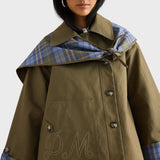 Beatrix | Chaqueta capa de algodón a cuadros