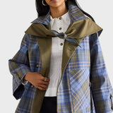 Beatrix | Chaqueta capa de algodón a cuadros