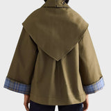 Beatrix | Chaqueta capa de algodón a cuadros
