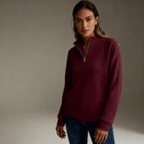 Lenka | Jersey elegante con media cremallera