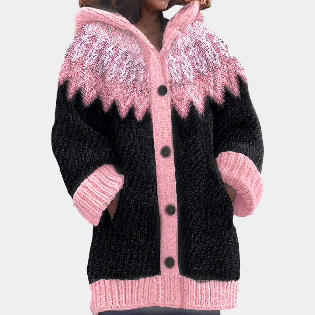 Klára - Cárdigan casual con capucha