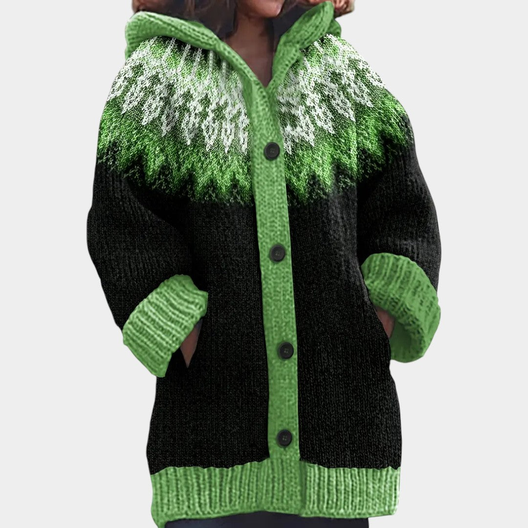 Klára - Cárdigan casual con capucha