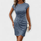 Emma - Vestido con estampado integral y manga corta de tulipán