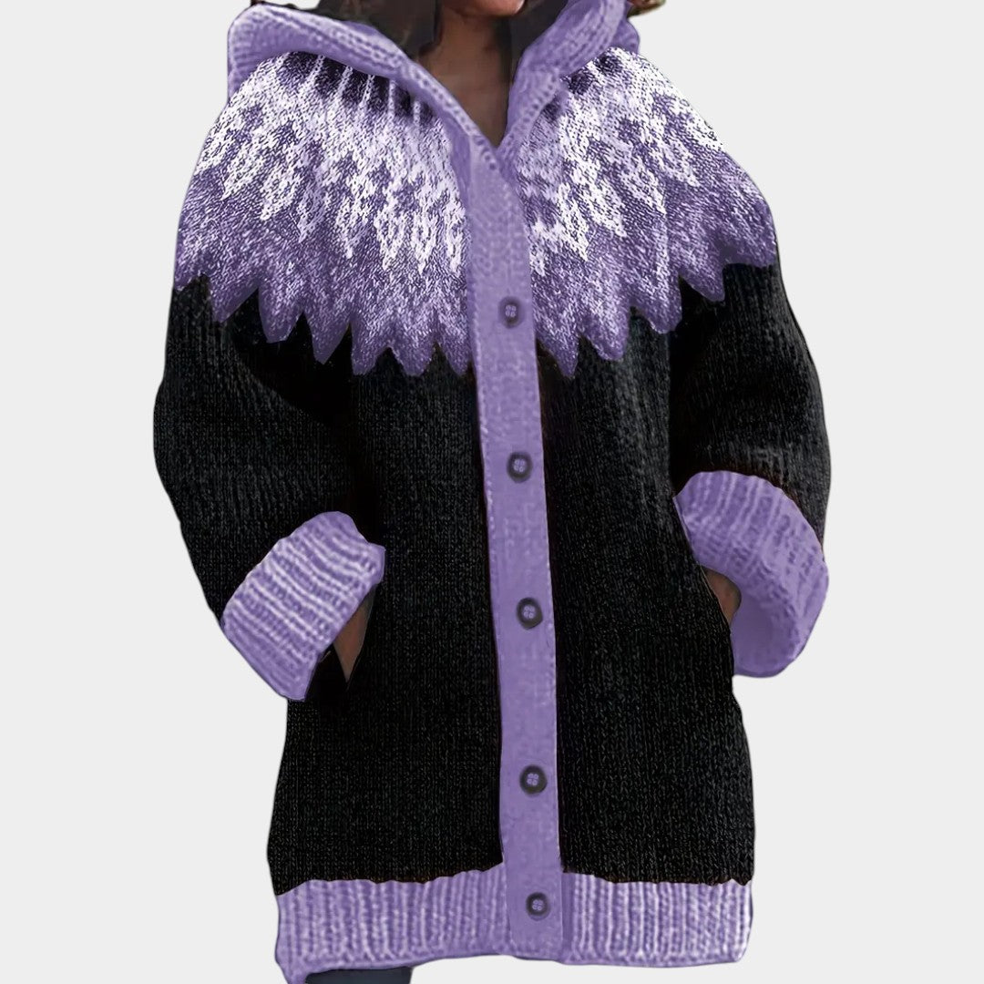 Klára - Cárdigan casual con capucha