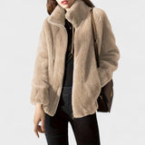 Mila | Chaqueta de peluche de lujo con cremallera