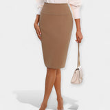 Veronika Falda Midi Elegante Cintura Alta Atemporalidad