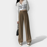 Pantalones anchos estilo coreano
