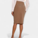 Veronika Falda Midi Elegante Cintura Alta Atemporalidad