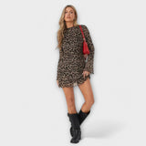 Lara | Atrevido vestido estampado de leopardo