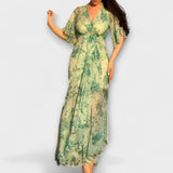Lana - Vestido floral elegante con cuello en V