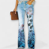 Pantalones con estampado floral