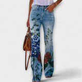 Pantalones con estampado floral