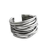 Anillo de plata 925 multilijero