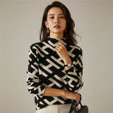 Adéla | Suéter elegante con estampado geométrico