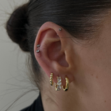 Kristýna Sofisticados Aretes de Noche Brillantes Ligeros