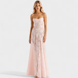 Verona - Vestido maxi de encaje floral