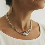 Collar vintage con perlas de río