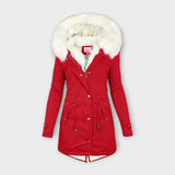 Ivara - Chaqueta de invierno impermeable y con forro de piel