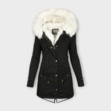 Ivara - Chaqueta de invierno impermeable y con forro de piel
