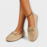 Zapatillas urbanas sin cordones de piel Eva EleganteCómodas