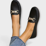 Zapatillas urbanas sin cordones de piel Eva EleganteCómodas