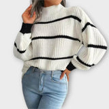 Chavala - Jersey de cuello alto a rayas