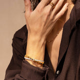 Eva Sofisticada Pulsera Minimalista de Acero Inoxidable con Estilo