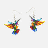 Kolira™ | Pendientes acrílicos colgantes con diseño de colibrí