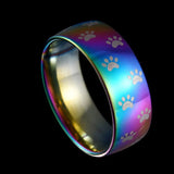 Aldara™ | Anillo de huella de pata arcoíris