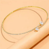 Collar de corazón de cristal