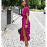Petra - Vestido elegante con escote en V y corte moldeador