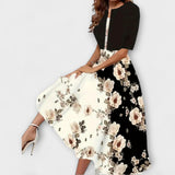 Vestido midi de mujer con blazer