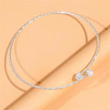 Collar de corazón de cristal