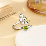 Rose™ | Anillo con icono de perro
