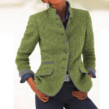 Valéria - Cardigan Elegante Cuello Alto