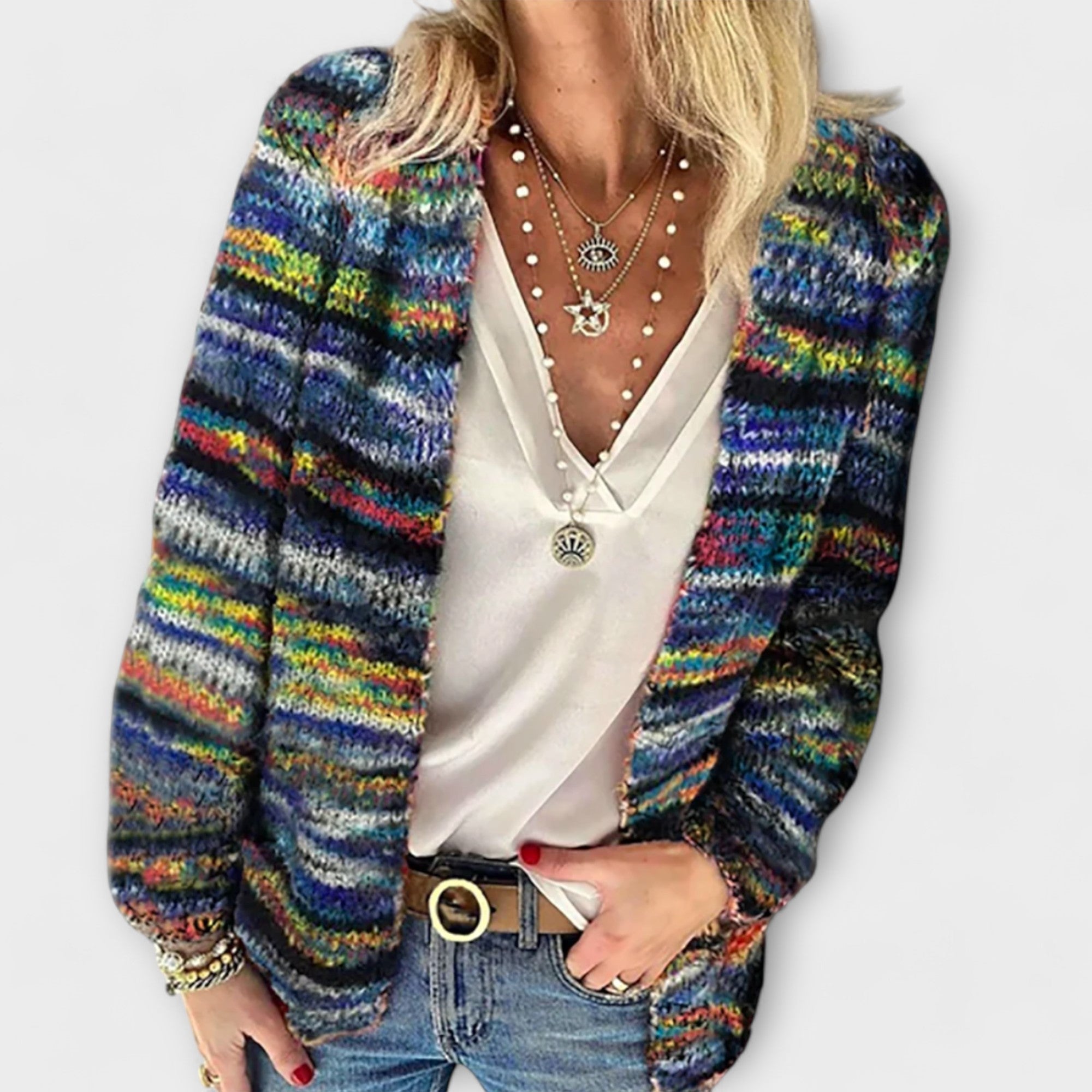 Birgitte - Chaqueta de punto cómoda y animada