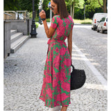 Amelie – Vestido Midi Floral Ajustable y Confortable