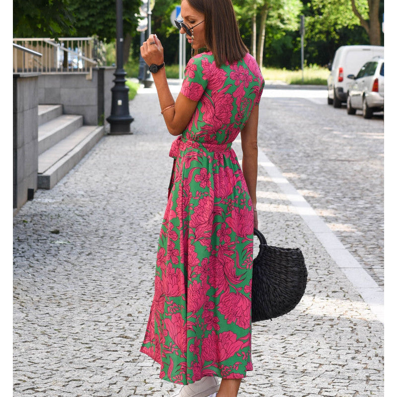 Amelie – Vestido Midi Floral Ajustable y Confortable